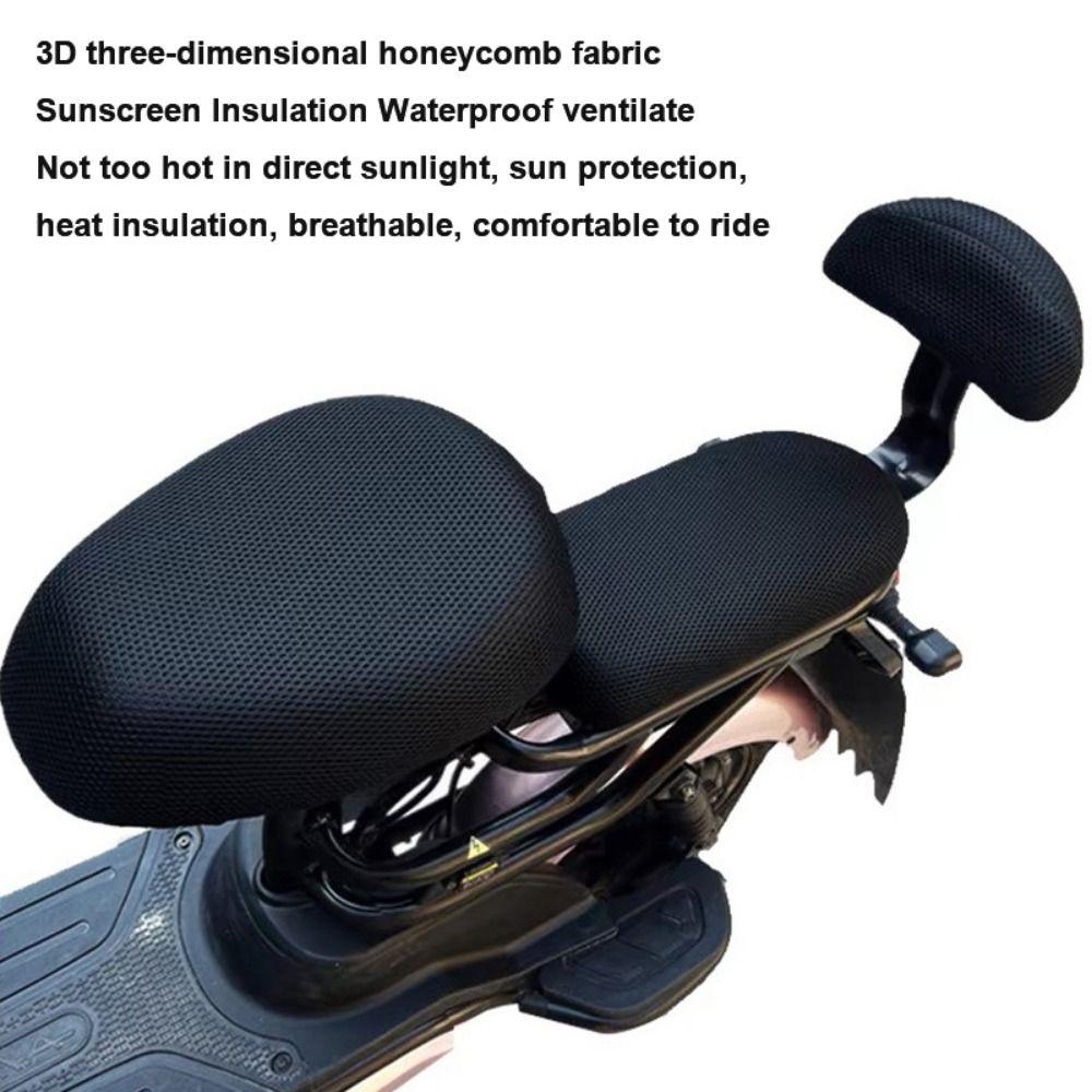 Breathable Mesh Seat Cushion Cover Outdoor Anti-Slip Cover  Electric Bike Accessories