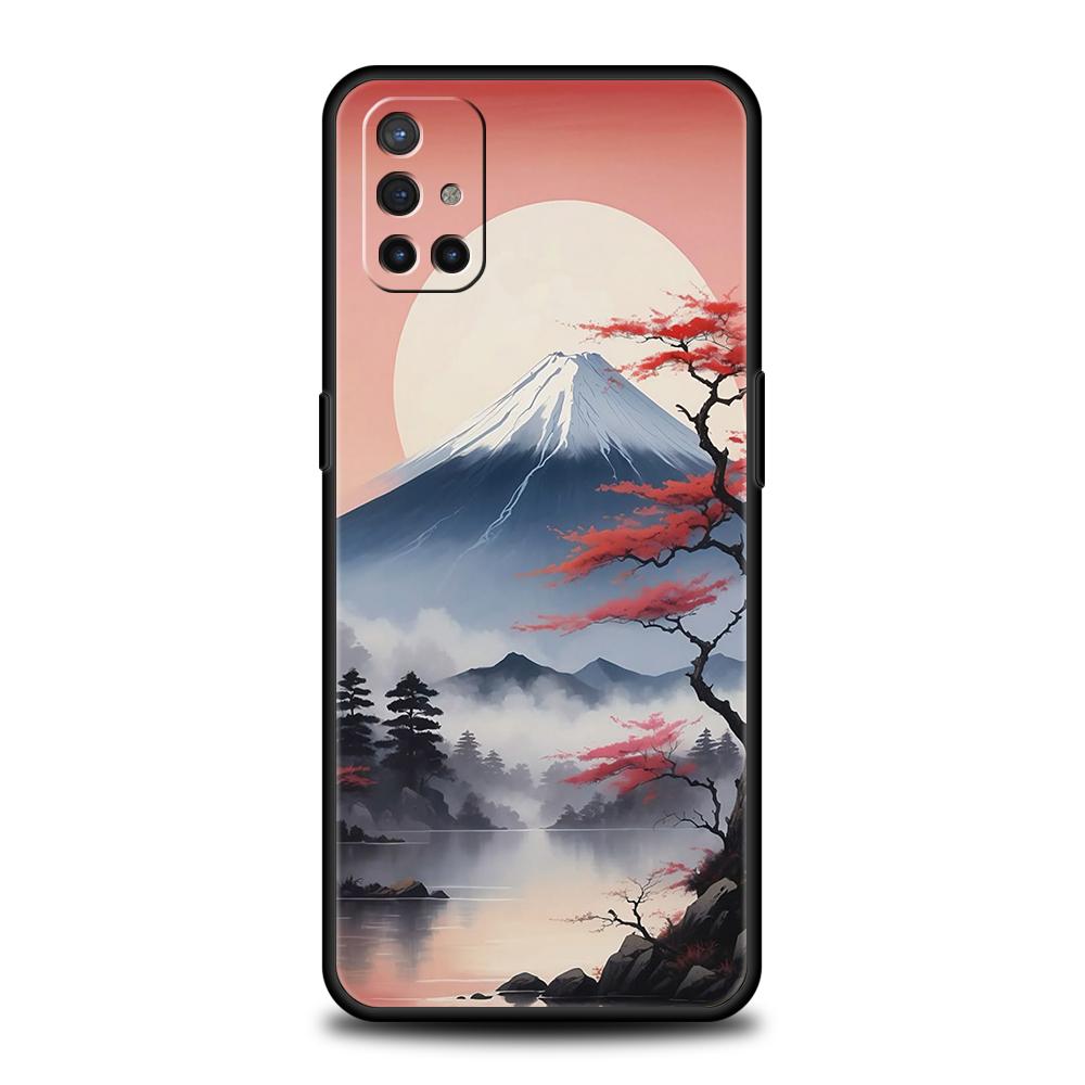 Phone Case For OnePlus 13 12 11 10 9 Pro 9T 13R 12R 10R 9R 9RT 10T 8T Nord 2T CE 3 5G N30 Cover Japan Mount Fuji Cherry blossom