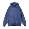 Autumn and Winter Simplicity Terry Heavy Cotton Wash Wax Dye Distressed Hooded Sweater Couple Hoodies