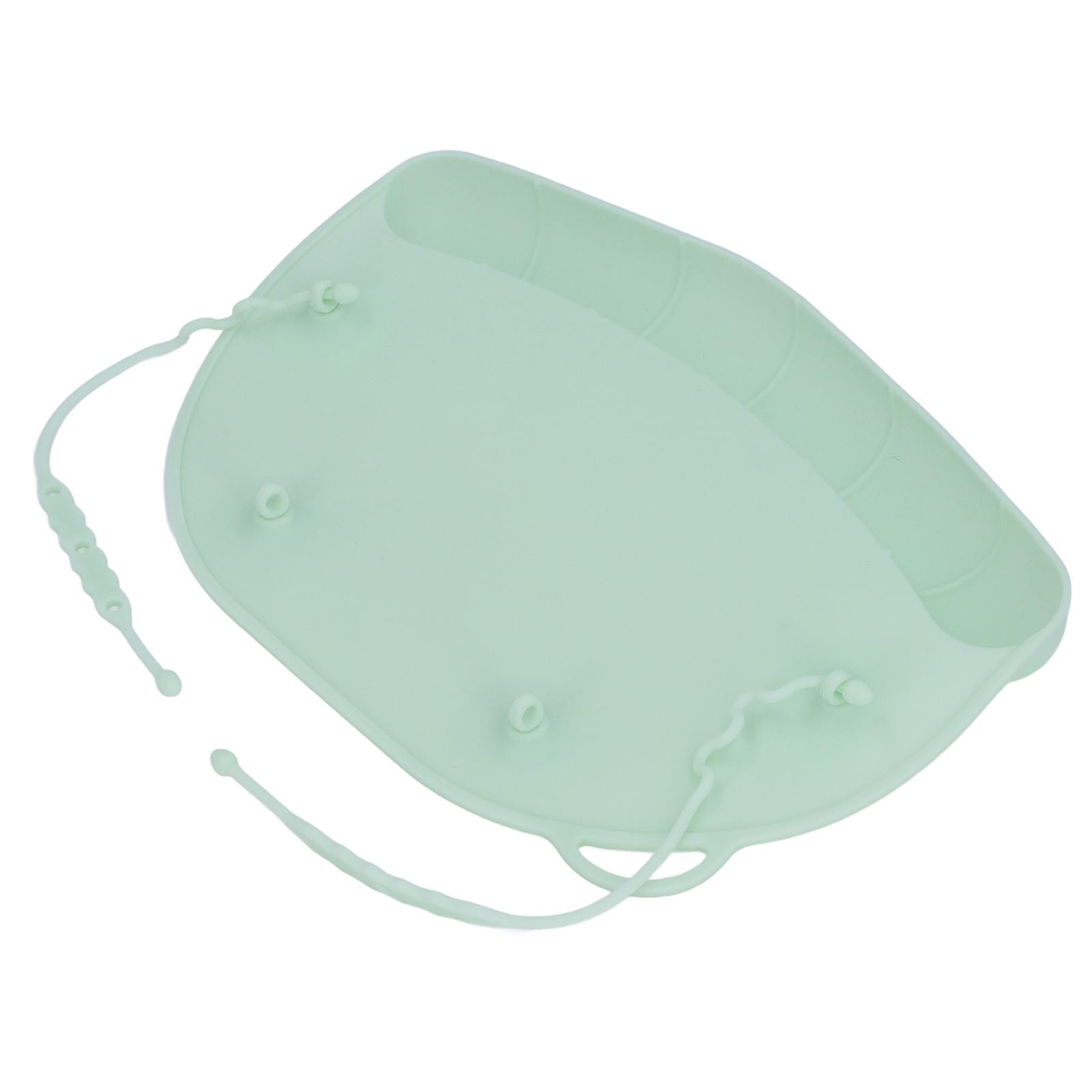 Suction Up Silicone Placemat Baby Silicone Placemat Portable Table Mat with Food Catching for Home Kindergarten