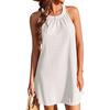 European and American Women's Sleeveless Halter Neck Beach Dress Cover-up