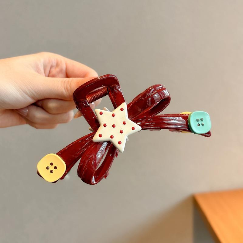 Elegant French Retro Small Shark Hair Clip for Thin Hair