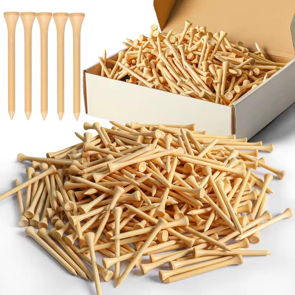 100/50 Count Golf Tees Bamboo Tee Golf Balls Holder 4 Sizes Available Stronger Than Wood Tees Drop Ship 42mm 54mm 70mm 83mm