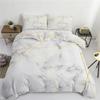 White&Gold Marble Marbling Comfortable Duvet Quilt Cover Pillowcase Bedding Set Children Bedroom Decoration Home Textile