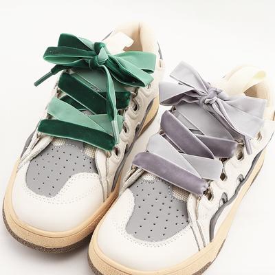 Neue Wildleder Schnürsenkel 1,5 CM Breite Flache Schnürsenkel Casual Sneakers Seil Schnürsenkel für Schuhe 100/120/140/160CM 1 Paar Schuh Zubehör