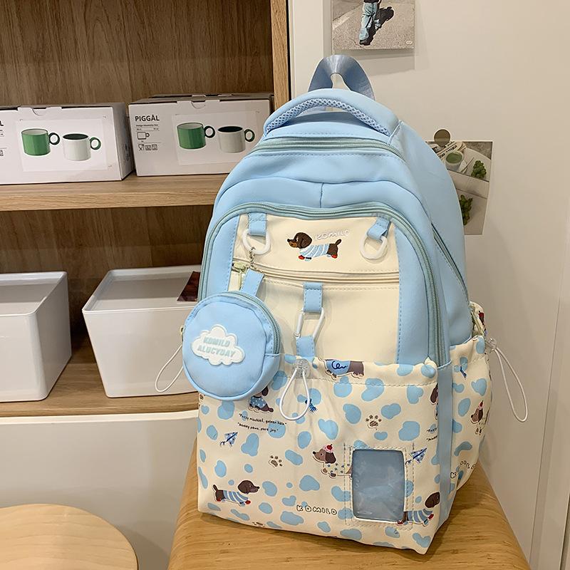 Japanese Ins Cute Girl Joker High Capacity Junior and Senior High School Students' Schoolbags Leisure Backpacks Tide Backpack.