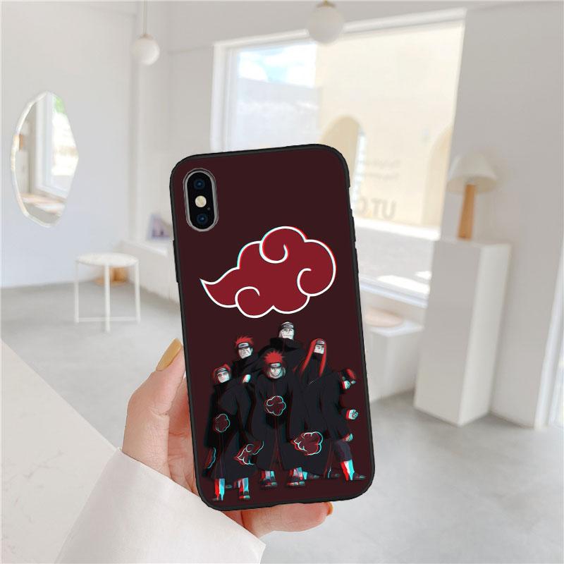 PP5 Anime Naruto Akatsuki Soft Shell Phone Case for Redmi Note 10 11 12 Pro Max 10S 10C 10T 11A 11S 12S 12C