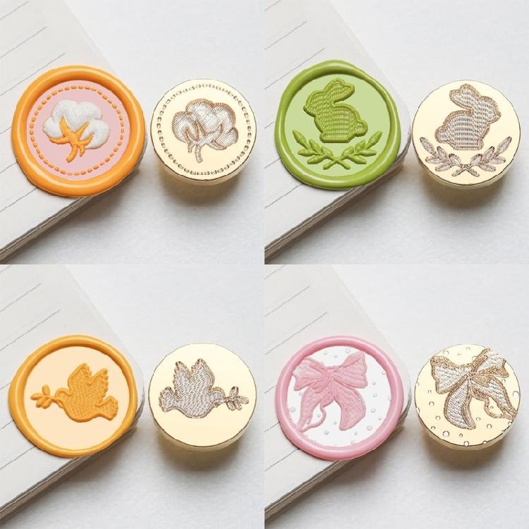 Emboss Wax Seal Stamp Head Removable Sealing Brass Stamp Head for Gift Envelope Invitations Greeting Card Decorations