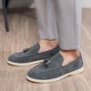 Suede Leather Loafers Luxury Mens Casual Shoes Business Shoes Soft Male Driving Shoe Comfortable Moccasins Plus Size Men Shoes