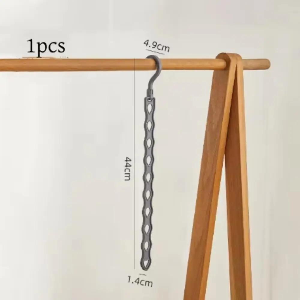 2pcs Rotatable Porous Hanger Storage Rack Household Dormitory Clothes Brace Organizer Multi-Storey Balcony Hanger Storage Rack