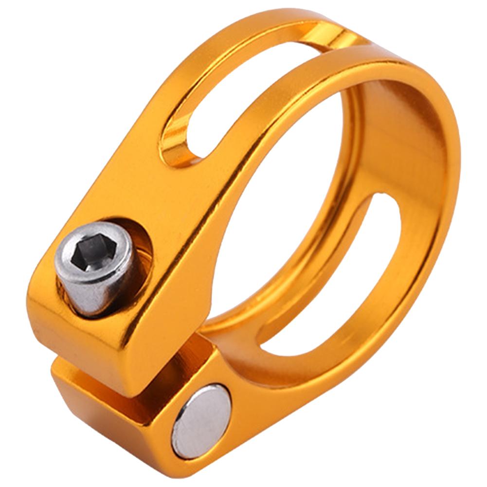 Aluminum Alloy Bike Seat Post Clamp 28.6mm Bicycle Seatpost Tube Clip Bicycle Seatpost Clamp for Mountain Bike Road Bike