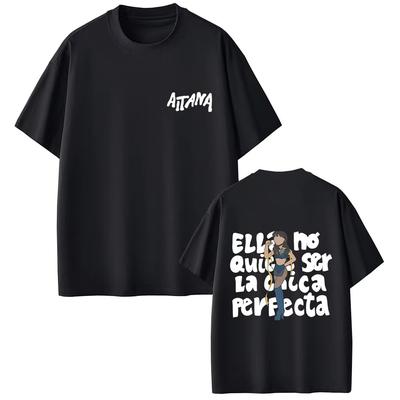 Sängerin Aitana Grafik T-Shirt CUARTO AZUL Aufdruck T-Shirts Herren Damen Mode Popmusik Streetwear 2026 Vintage T-Shirt Fans Geschenk