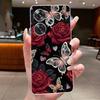 For Xiaomi Poco F6 5G Case Clear Luxury Fashion Butterfly Flower Soft Silicone TPU Casing For Redmi Turbo 3 PocoF6 5G Phone Case