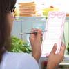 College Ruled Magnetic Sheet Refrigerator Notepad Highland Cow/Bow/Leopard Print Shopping To-do List with Magnet Pad for Kitchen Fridge And