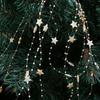 Plastic Star Beads Chain Electroplated Christmas Star Chain Decoration  For Diy Jewelry Making