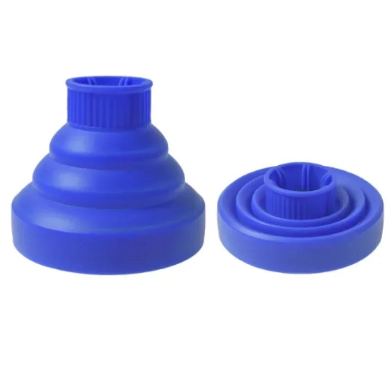 

Silicone Hairdryer Diffuser Cover Universal Drying Blower for Curls Hairdressing Styling Tools Accessories Hair Salon Equipment синій