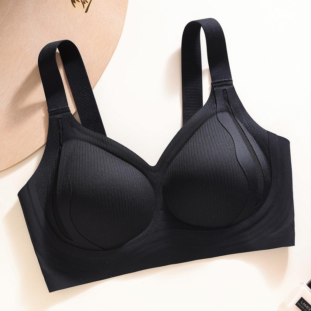 Women Skin Friendly Seamless Gathering Push Up Comfortable Breathable Anti Sagging Bra