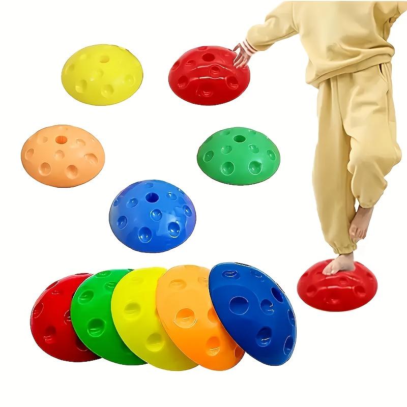

5pcs Sensory Stepping Stones High Strength Plastic Mixed Colors Improves Balance Coordination Indoor Outdoor Kids Play Training
