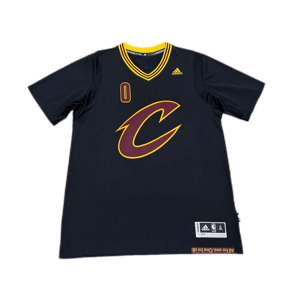 Adidas X NBA Collaboration Cavaliers Fashionable Short Sleeve Basketball Jersey Unisex Jersey Black 7470A-3QV-K92630