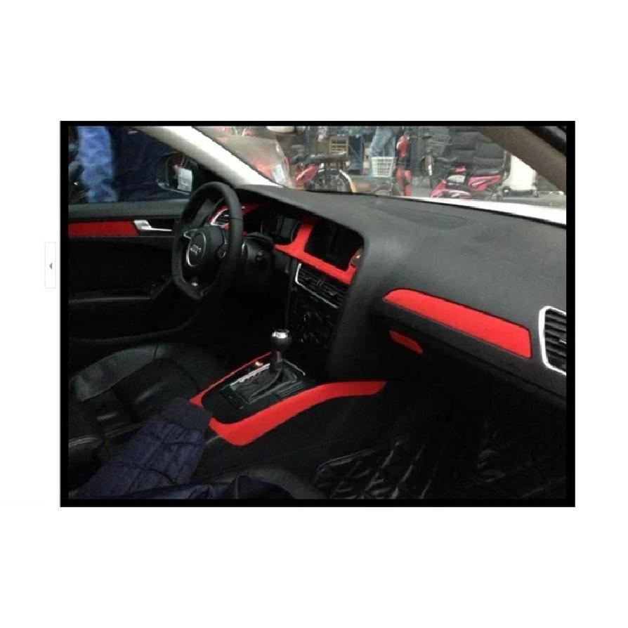 50*200cm Premium Quality Velvet Suede Fabric Vinyl Car Wrap Sticker Black Grey Self Adhesive Velvet Cloth Film For Car Styling