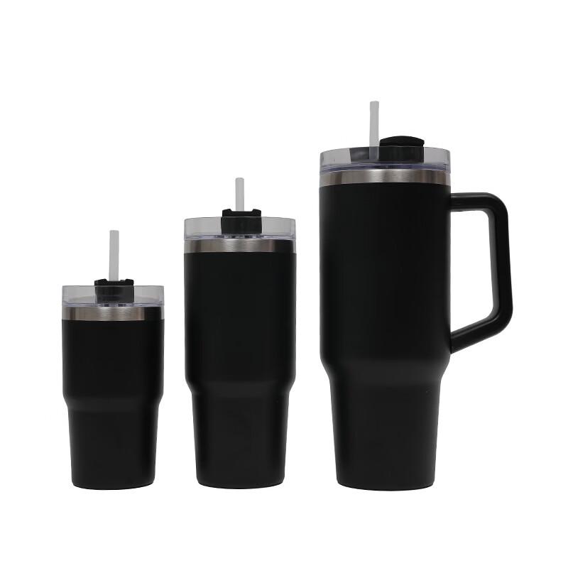 

Portable Stainless Steel Insulated Tumbler with Handle & Straw