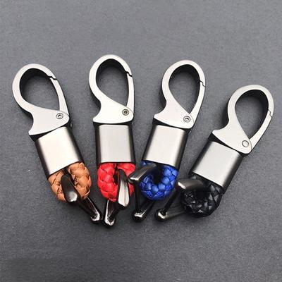 Schlüsselanhänger aus Kunstleder, geflochtenes gewebtes Seil, DIY-Taschenanhänger, Schlüsselanhänger, Halter, Schlüssel, Auto, Schmuckstück, Schlüsselanhänger für Männer und Frauen, Geschenk, Schmuck