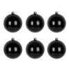 4/6Pcs 6/8/10cm Black Christmas Ball PVC Christmas Home Decoration  Shopping Mall