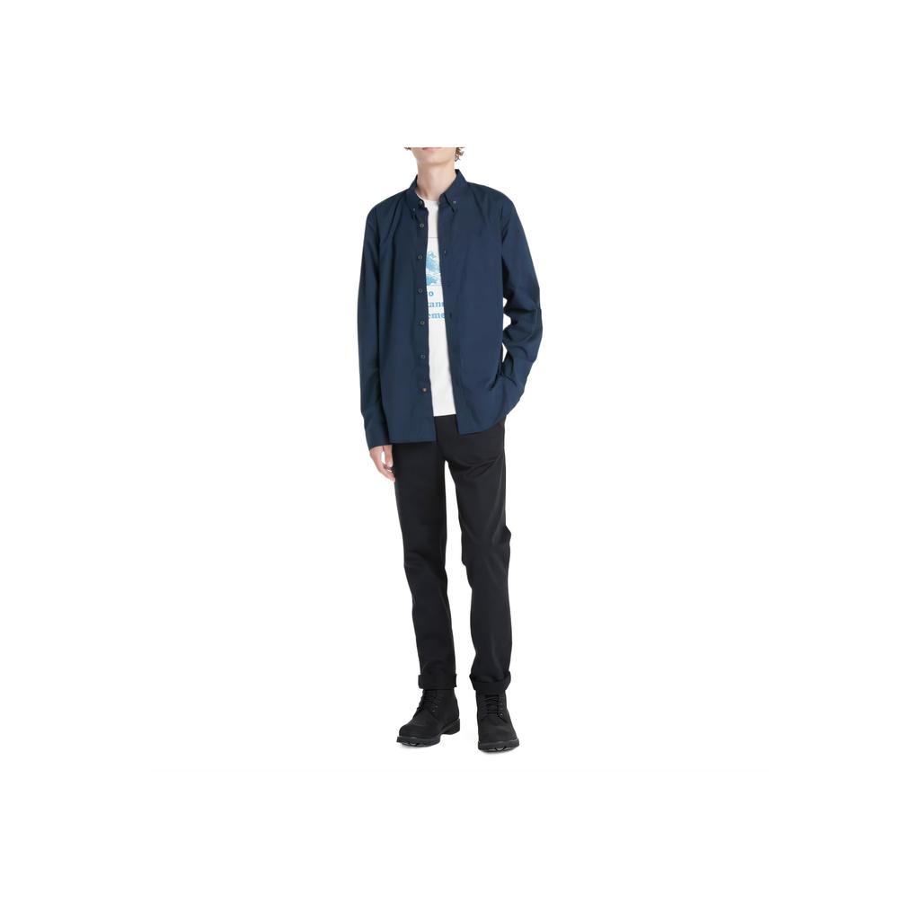 Timberland Saco River Simple Versatile Comfortable Solid Color Long Sleeve Shirt Men shirts TB0A2ERT4331