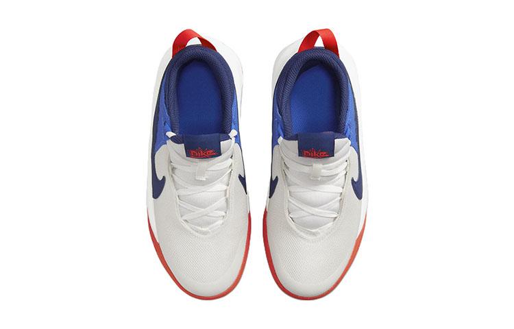 Nike Team Hustle D 10 Slip Resistant Abrasion Resistant Low Top Children's Basketball Shoes CW6735-103