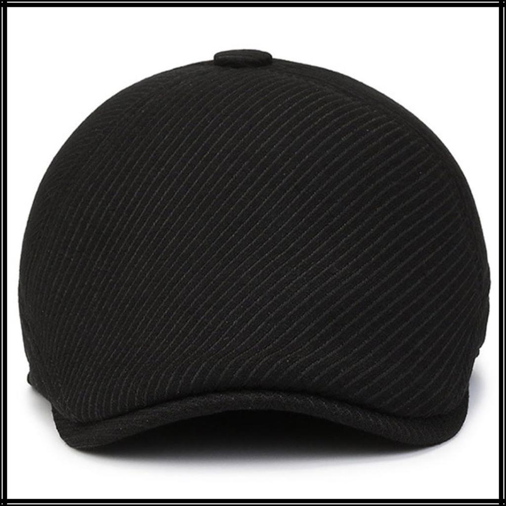 CZA385 Hat with Ear Cold Simple [White Fang] Flaps, Protection, Design, Outdoor, Stylish, Men's (Gray)