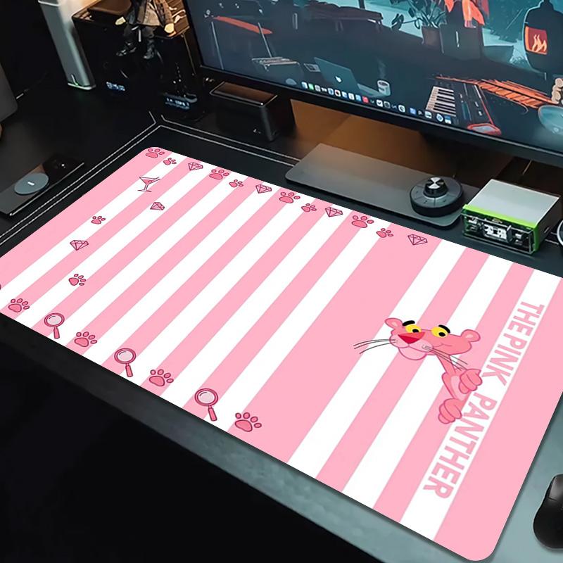 The Pink Panther Color Mouse Pad Large Gaming Table Cushion Non-slip Laptop Tablet Big Mousepad XXL Mat Mini PC Playmat With Lock edge