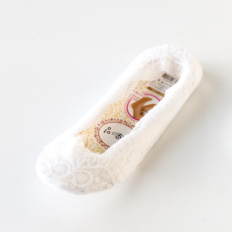 10 Pairs Of Summer Breathable Lace Socks Children'S Shallow Boat Socks Women'S Ultra-Thin Invisible Socks Silicone Non-Slip