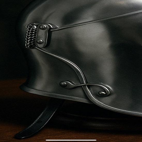 Mittelalterliche Barbuta Visierhelm 18g Stahl Ritterrüstung Kriegerhelm für LARP, Cosplay, Reenactment