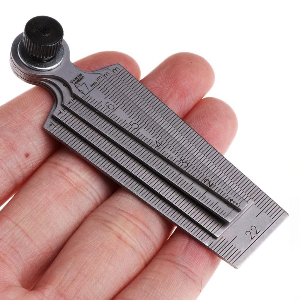 Taper Gage High Precision Stainless Steel Wedge Feeler Hole Taper Gauge Ruler Measuring Tool Portable Inspection Tool
