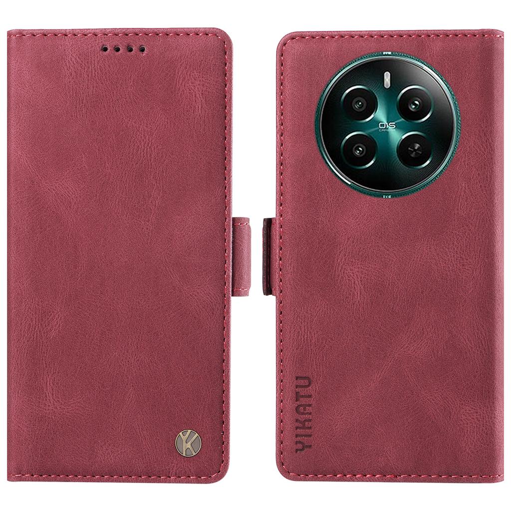 YIKATU YK-005 For Realme Narzo 70 5G/Narzo 70 Pro 5G/P1 5G/12 4G/12+ 5G Case PU Leather Wallet Phone Cover Skin Touch Feeling