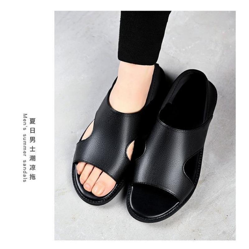 Men S Casual Clog Sandals Breathable Soft Sole Outdoor Beach Slip On Driving Shoes