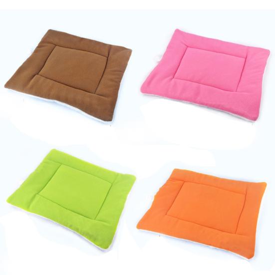 Pet Bed Fleece Cushion Pad Dog Cat Puppy Bed Indoor Cozy Soft Warm Sleep Mat