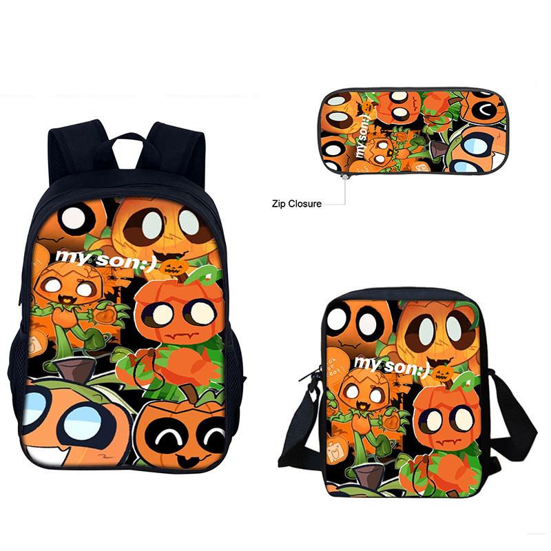 Dandys World Gourdy Childrens Backpack Pack With Cartoon Print And Waterresistant Material For Students