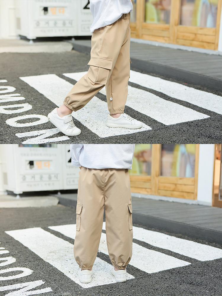 Korean Style Kids' Summer-Autumn Casual Workwear Pants