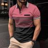 Cămașă Polo Clasică cu Mânecă Scurtă, Îmbrăcăminte Casual Versatilă pentru Uz Zilnic