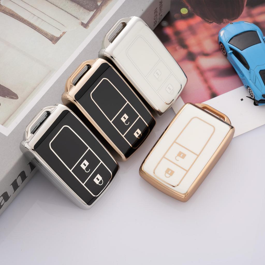 Toyota Daihatsu Key Case Tanto Tanto Custom Smart Key Case Tanto Exe Move Move Custom Copen Passo Boon COO Key Cover TPU Scratch Prevention (Silv