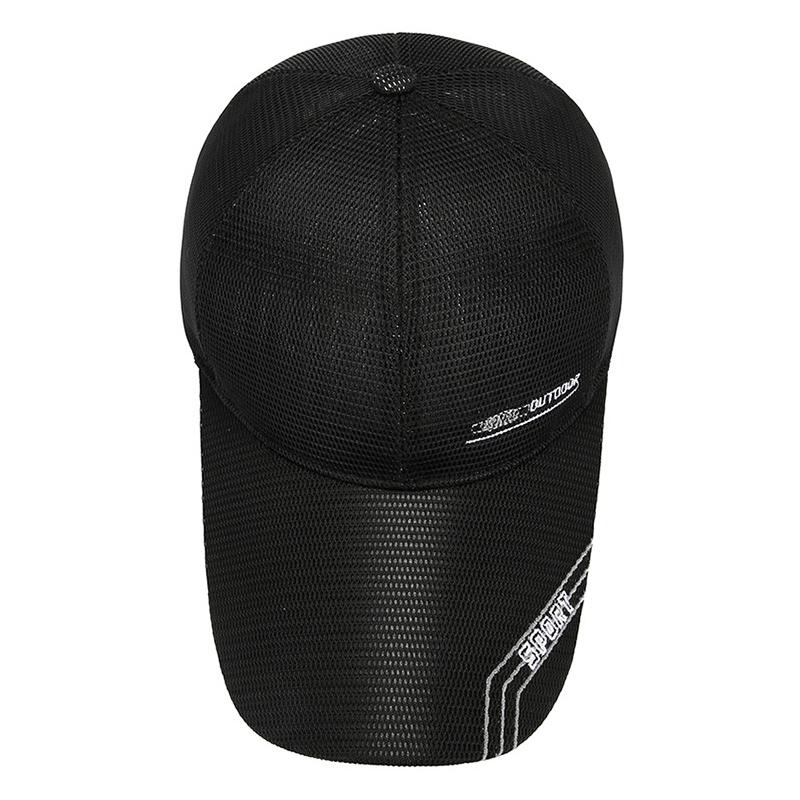 Men's Summer Breathable Mesh Cap Outdoor Sun Protection Fishing Cap Baseball Cap