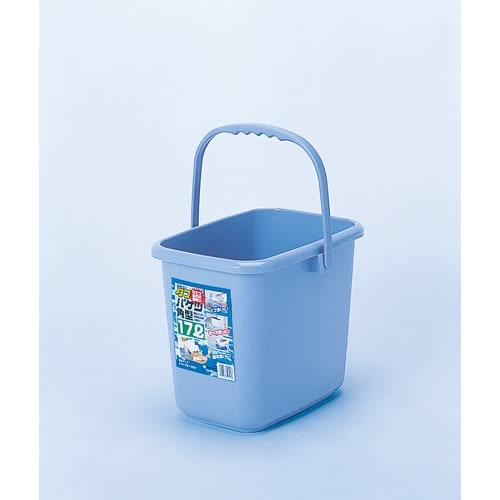 Sanko Plastic New Tough Bucket, Square, 17L, Stone Blue