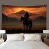 Western Cowboy Background Tapestry, Desert Scenery, Living Room, Bedroom, Study Decoration, Wall Hanging Cloth
