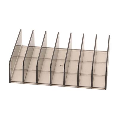 Eyeshadow Palettes Organizer 7 Sections Transparent Makeup Holder for Bathroom Countertops Vanities