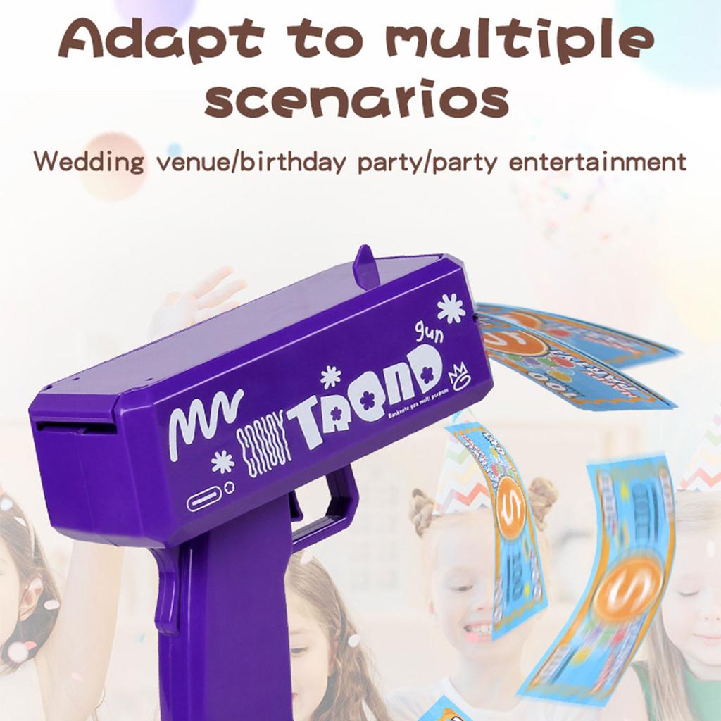 Distinctive Party Cash Flinger Accessory Handy Handheld Money Dispensing Toy Fun Money Dispenser for Games and Parties