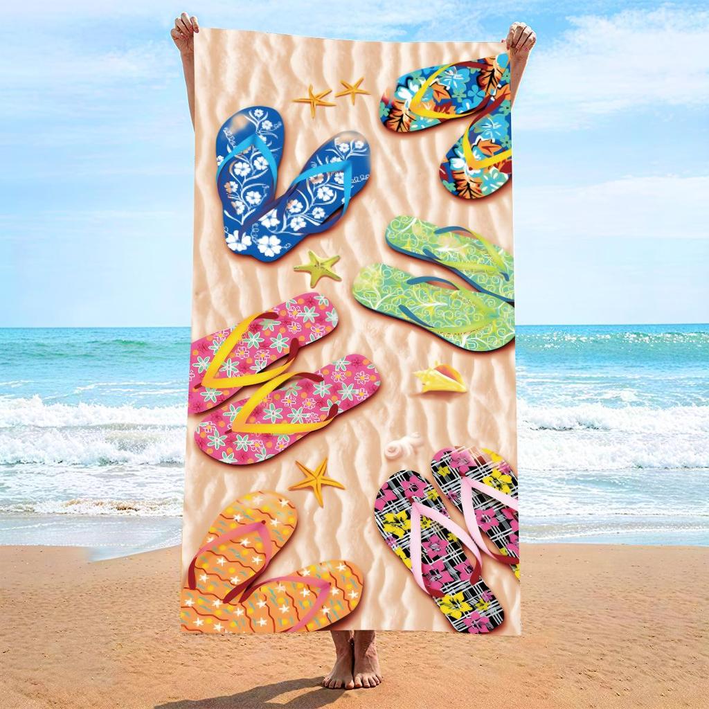 Customizable Large Microfiber Surfing and Beach Towel - Absorbent and Quick-Dry for Adults
