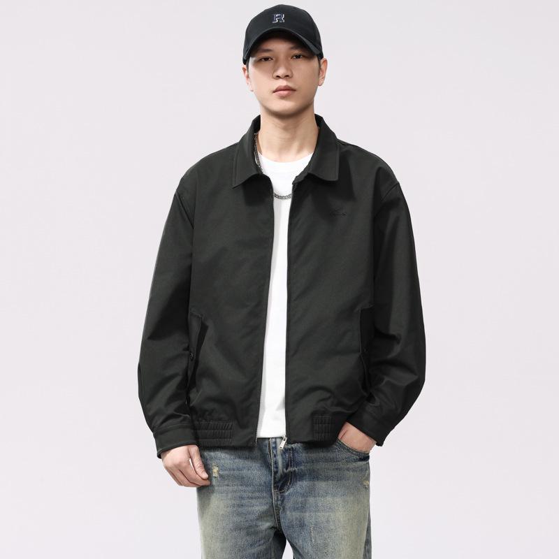 Men's Retro Embroidered Harrington Jacket - Spring 2025 Trendy Style