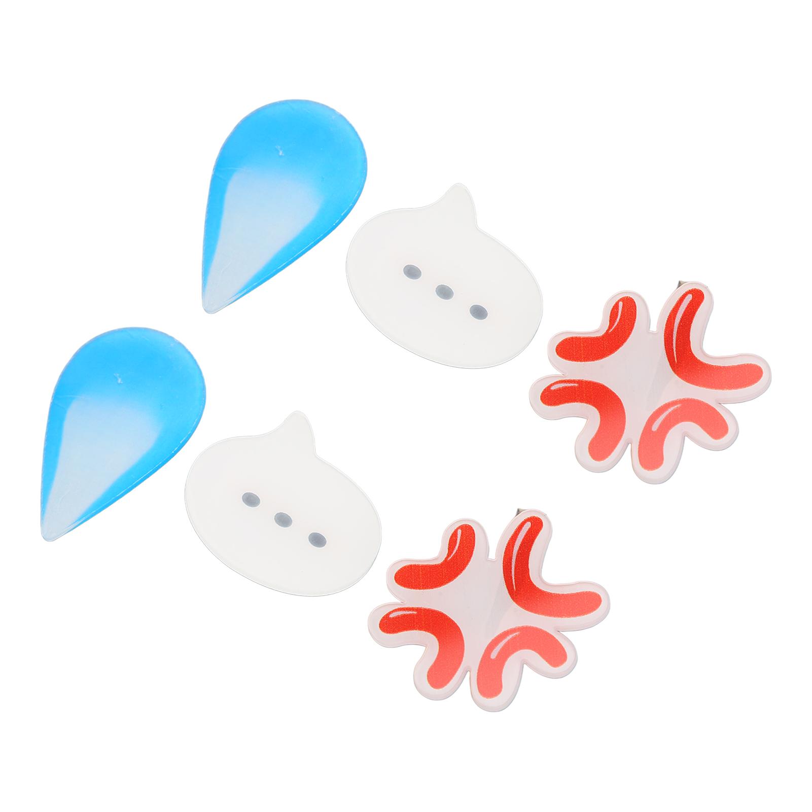 

6pcs Cute Hair Clip Funny Shaped Hair Pins Hair Accessories for Daily Dating Parties