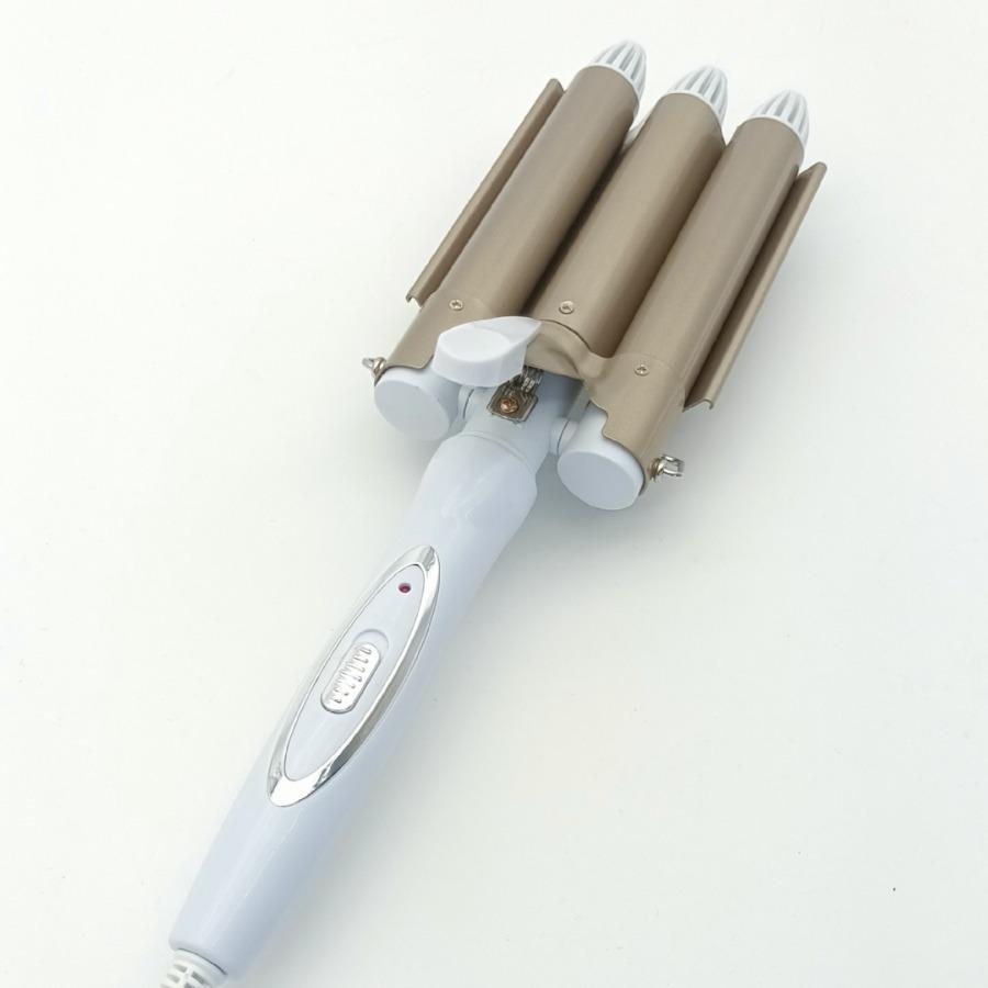 Triple-Barrel Ceramic Curling Iron - Water Wave & Goddess Perm Styler